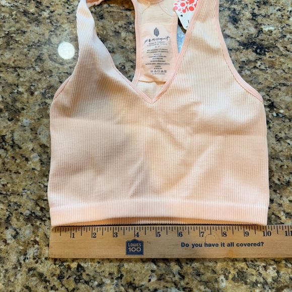 Free People Women's Fp Movement peach Free Throw Crop Tank top small new w tags - Picture 4 of 5